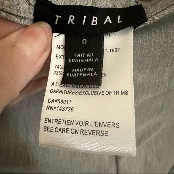 Tribal Gray Ankle Pants - Picture 3 of 4